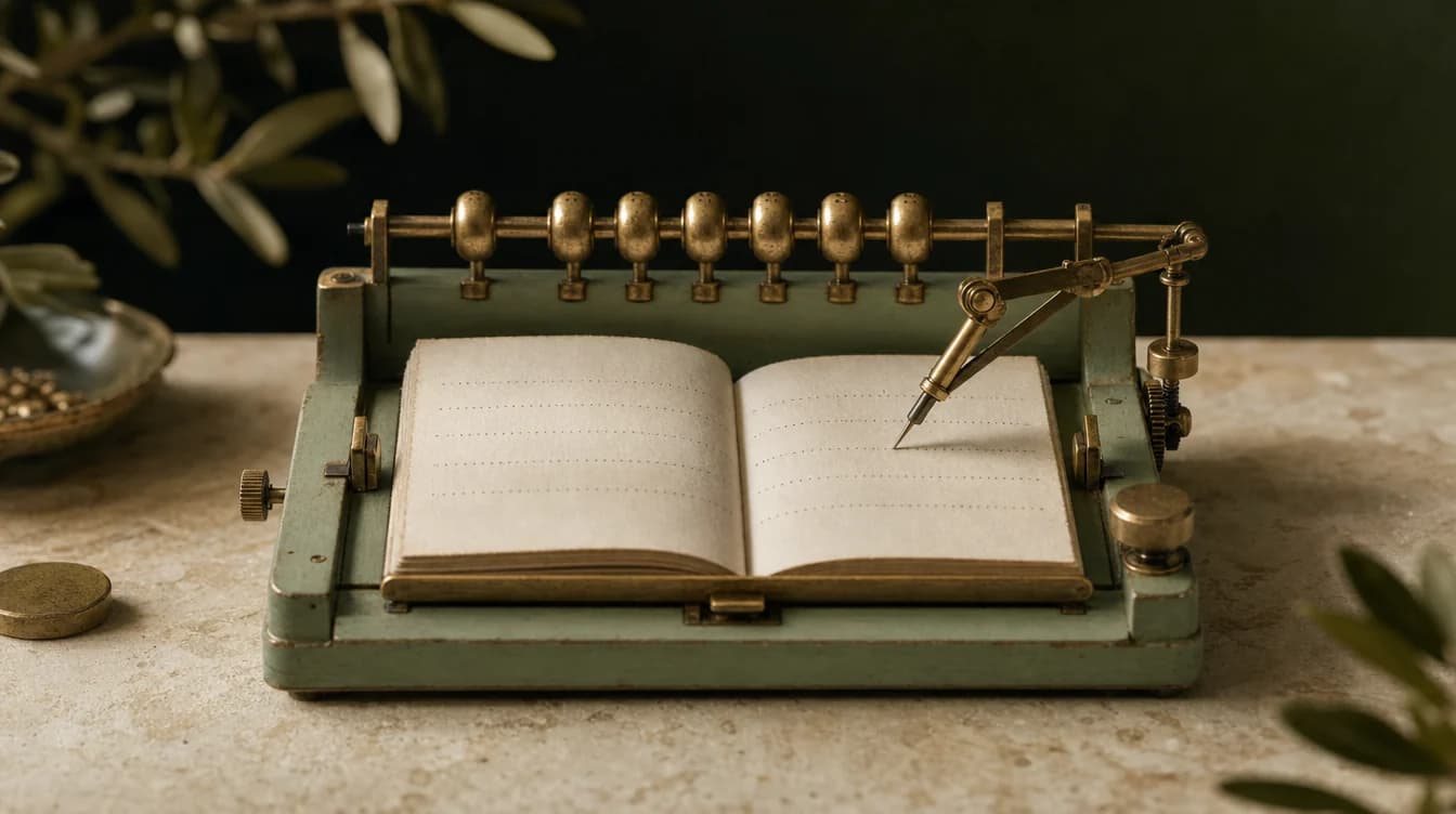 An analog ledger keeps a dependable record.